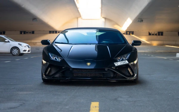  Black Lamborghini Evo Spyder Photo 2